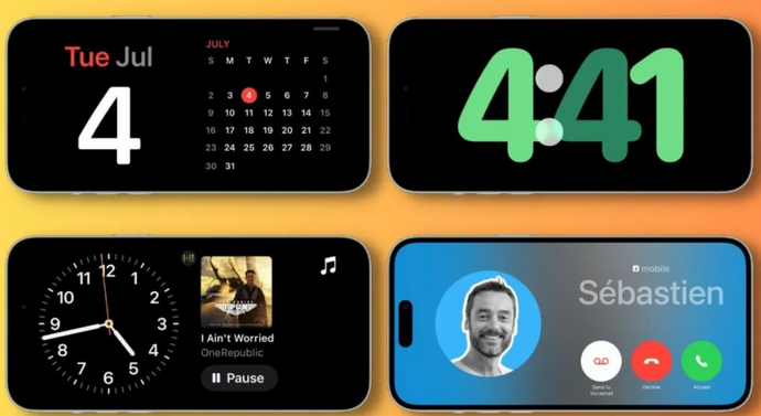 元门乡苹果手机维修分享iOS17横屏充电待机显示有什么好处 