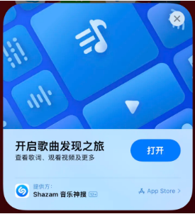 元门乡苹果14维修站分享iPhone14音乐识别功能使用方法 