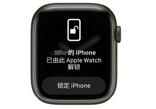 元门乡苹果手机维修分享用 AppleWatch 解锁配备面容 ID 的 iPhone方法 