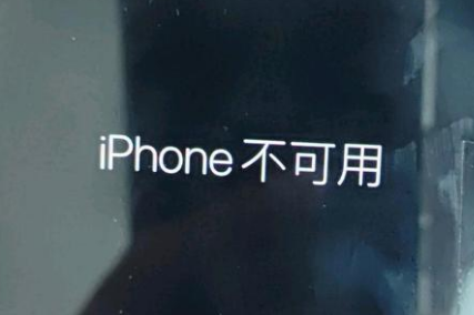 元门乡苹果服务网点分享锁屏界面显示“iPhone 不可用”如何解决 